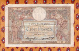 1 Billet De Cent Francs 1937 - 100 F 1908-1939 ''Luc Olivier Merson''