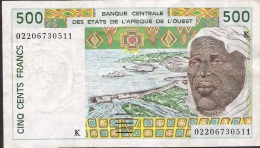 W.A.S. SENEGAL   P710Km   500  Francs   2002      VF No P.h. - Sénégal