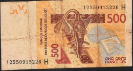 W.A.S. NIGER P619Ha  500 FRANCS  2012 RARE FIRST DATE    FINE - Niger