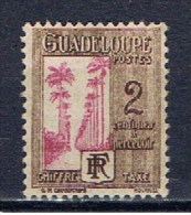 Guadeloupe+ 1928 Mi 25 Mng Portomarke Palmenallee - Neufs