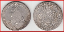 **** ECU 1728 C CAEN LOUIS XV Dit ECU AUX BRANCHES D'OLIVIER - ARGENT - SILVER **** EN ACHAT IMMEDIAT - 1715-1774 Ludwig XV. Der Vielgeliebte