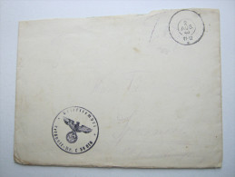 1940 , Aptierter Bayernstempel  "R" , Feldpostbrief Mit Truppensiegel - Feldpost World War II