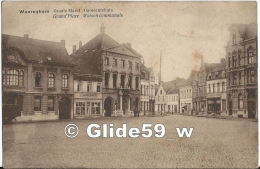 WAEREGHEM - Groote Markt - Gemeentehuis - Grand'Place - Maison Communale (animée) - Waregem