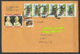 USA 2014 Cover To Estonia - Lettres & Documents