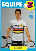 Sport  - CYCLISME -Equipe Z  (vêtements) Greg LEMOND  Saison 90 (1990) (4)*PRIX FIXE - Cycling