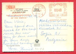 162971 / 1820 MONTREUX 1 HOTELS OF THE WORLD 1972 - LAC LEMAN , LE CHATEAU  DE CHILLON ET LES DENTS SU MIDI Switzerland - Postage Meters