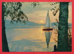 162992 / ZUG - ABENDSTIMMUNG - LAKE SAILBOAT SUNSET  - Switzerland Suisse Schweiz Zwitserland - Zug