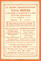 Buvard  La Grande Librairie Papeterie Victor Berger à Nancy - Cartoleria