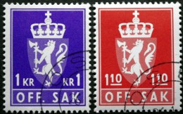 Norway 1980  Minr.107-08   (O)  ( Lot A 720 ) - Dienstmarken