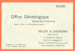 Buvard  Office Généalogique ( Recherches D'heritiers )  à  Paris - Bank & Versicherung