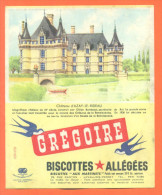 Buvard  Grégoire Biscottes Allégées - Chateau D'azay Le Rideau - Zwieback