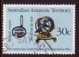 1984 - Australian Antarctic Territory 75th Anniversary Expedition To South Pole 30c BLUE Stamp FU - Usati