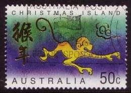 2004 - Christmas Island Year Of The MONKEY 50c Stamp FU - Christmaseiland