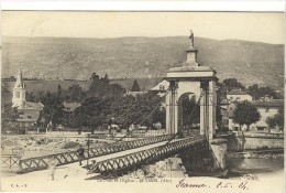 Carte Postale Ancienne Seyssel - Le Pont Et L'Eglise - Seyssel