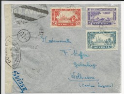 SENEGAL - 1942 - ENVELOPPE Par AVION De SAINT-LOUIS Pour WOLHUSEN (SUISSE) - CENSURE COMMISSION B1 - Cartas & Documentos