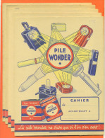 Lot De 5 Protèges Cahiers  "  Pile Wonder N ° 1 "  Carte De France Au Dos - Book Covers