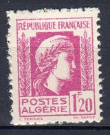 ALGERIE - 1944: 1,20F Lilas-rose "Mariannne D'Alger" - N° 213** - Unused Stamps