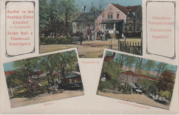 Litho AK Hilmsdorf Gasthof Zu Den Deutschen Eichen Garten Spielplatz Bei Geringswalde Rochlitz Döbeln Geithain Hartha - Hartha