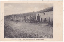 MARBOTTE  (Meuse)  -  La  Grande  Rue  Bombardée  Par  Les  Allemands - Autres & Non Classés