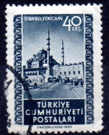 TURKEY 1952 Views - 40k Yenicami, Istanbul FU - Oblitérés