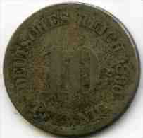 Allemagne Germany 10 Pfennig 1890 F J 13 KM 12 - 10 Pfennig