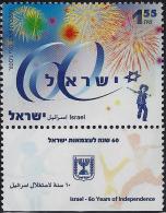 ISRAEL INDEPENDENCE 60th ANNIVERSARY Sc 1724 MNH 2008 - Unused Stamps (with Tabs)