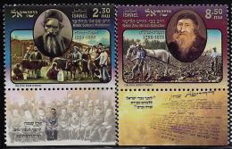 ISRAEL RABBIS Sc 1742-1743 MNH 2008 - Unused Stamps (with Tabs)