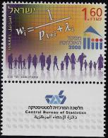 ISRAEL CENSUS Sc 1752 MNH 2008 - Unused Stamps (with Tabs)