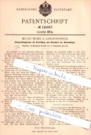 Original Patent - Bruno Seidel In Langenstriegis B. Frankenberg I. Sa., 1902 , Schwarmfangkasten , Imkerei !!! - Frankenberg