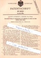 Original Patent - Arthur Roessiger In Kosten / Koscian , Posen , 1902 , Sicherheitsvorrichtung  !!! - Posen