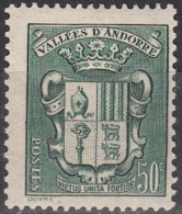 Andorre Français 1942 Michel 85 Neuf * Cote (2008) 1.00 Euro Armoiries Des Vallées - Neufs