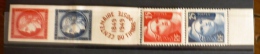 FRANCE Yvert 833A Bande Complete Coupé En 2 Adherence Tres Legere - Unused Stamps