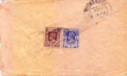 BURMA 1940 COMMERCIAL ENVELOPE POSTED FOR KILPUNGUDI, INDIA VIA SIVAGANGA - Birmanie (...-1947)