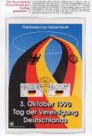 EXTRA Sonderblatt Tag Der Einheit 1990 Deutschland 1477/8 GBl O 6€ Flaggen BRD/DDR Souveränität Flag Document Of Germany - Altri & Non Classificati