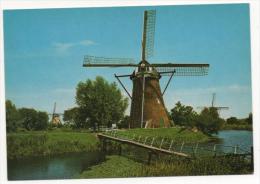 HOLLAND Kinderdijk - Paysage Unique Avec 19 Moulins, Rotterdam Fonction:Moulin De Polder. - Kinderdijk