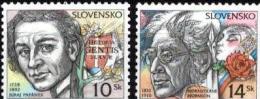Slovakia 2002 Mi 414-415 ** Famoes People - Unused Stamps