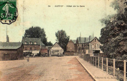 Auffay Très Rare Et Ed. D'une Vue De L'hotel De La Gare TBE - Auffay