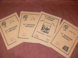 LA SAINTONGE LITTERAIRE / 1992 / 4 BULLETINS /   SAINTES / ROYAN / LA ROCHELLE / ROCHEFORT / PONT L ABBE D ARNOULT - Poitou-Charentes