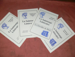 LA SAINTONGE LITTERAIRE / 1997 /  4 BULLETINS /   SAINTES / ROYAN / LA ROCHELLE / ROCHEFORT / PONT L ABBE D ARNOULT - Poitou-Charentes