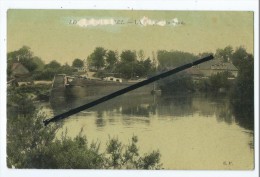 CPA Abîméé -  Longueil Annel - Péniche - Longueil Annel