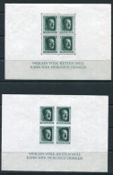 Germany 1937 Mi Block 7-8 Sc B102-3 Perf+Imperf. MNH  A.Hitler - Blocks & Sheetlets