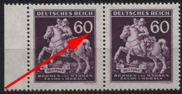 Böhmen & Mähren 113 Postfrisch Mit Plattenfehler XXX - Unused Stamps