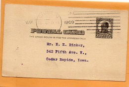 United States 1909 Card Mailed - 1901-20