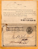 United States 1894 Card Mailed - ...-1900