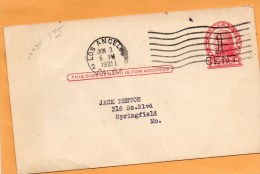 United States 1921 Card Mailed - 1921-40