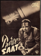Das Neue Film-Programm Von Ca. 1956  -  "Böse Saat"  -  Mit Nancy Kelly , Patty McCormack - Zeitschriften