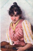 Delcampe - Musical Instrument - Violin - Old Postcard. - Oper