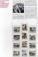 EXTRA Sonderblatt Mauer In Geteilte Stadt Berlin 254/65 ** 5€ Neue Berliner Gebäude Architectur Documentation Of Germany - Cartas & Documentos