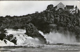 Y66 -  SUISSE CPSM FORMAT CPA 1950 RHEINFALL MIT SCHLOSS LAUFEN VOYAGEE  VOIR DOS - Sonstige & Ohne Zuordnung