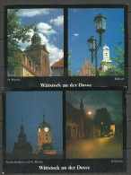 Deutschland 2 Ansichtskarten Wittstock Dosse 1992 Nach Estland Gesendet - Wittstock